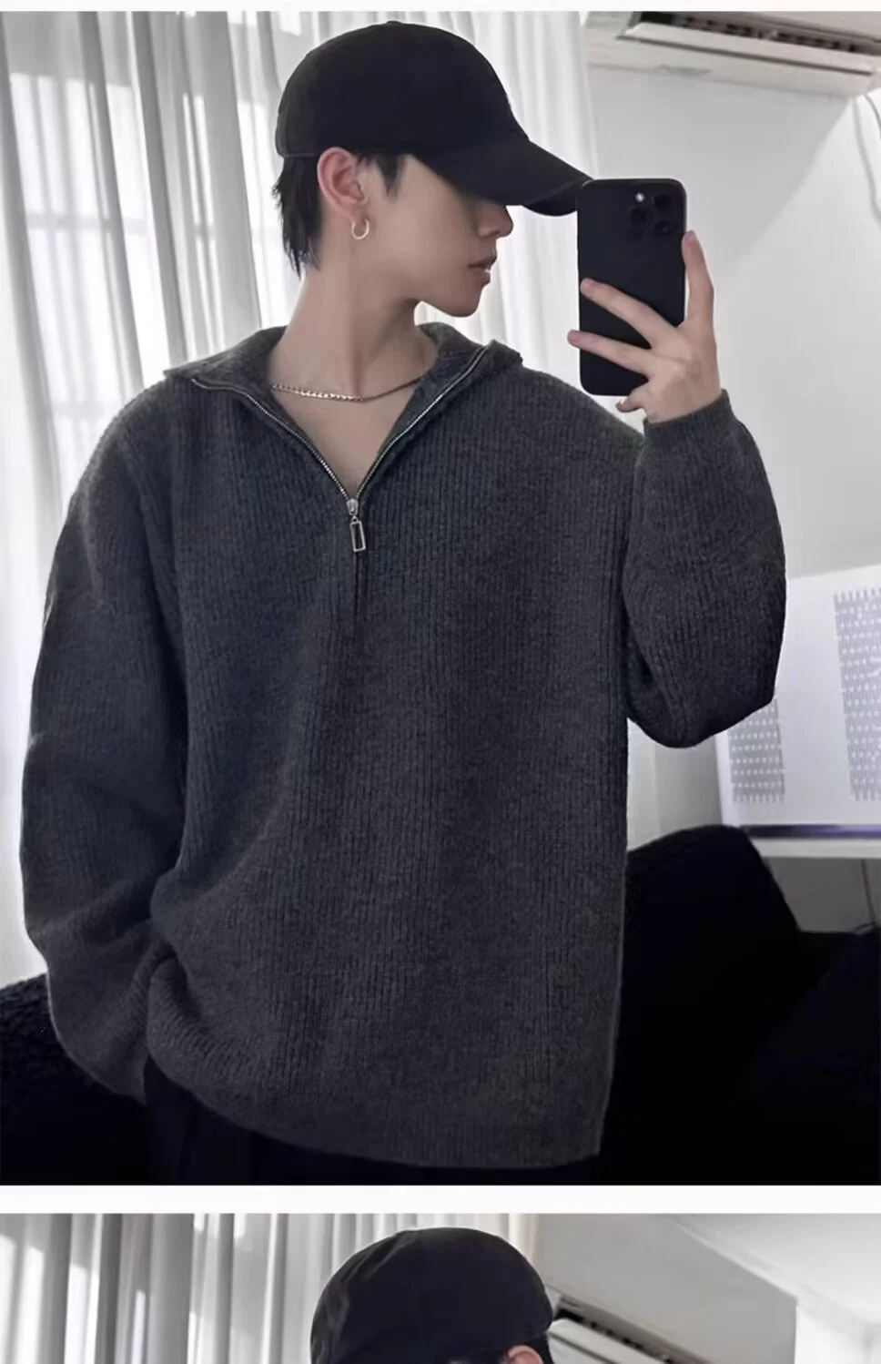Men's Fallwinter Half-zip Base-layer Sweater — image 3