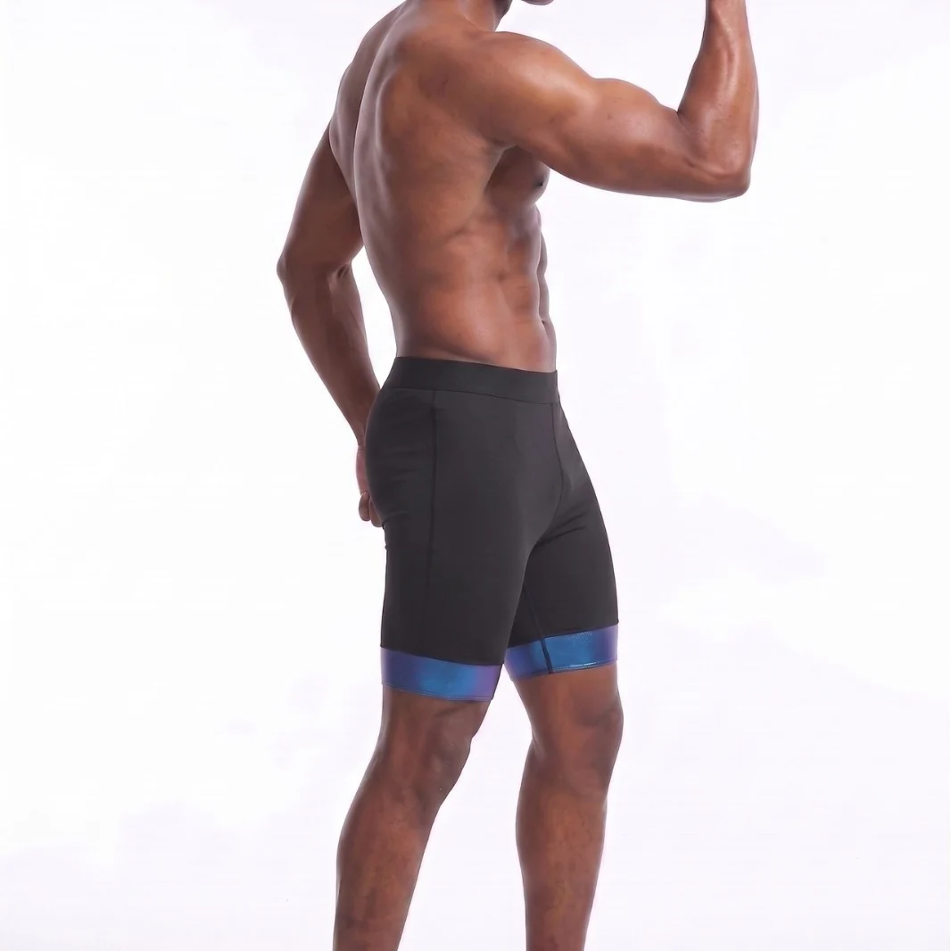 Men's Five-point Tummy Control Shapewear Pants, Yoga Slimming Fitness Seamless… — image 2