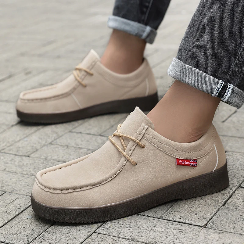 Men's Genuine Leather Dress Casual Shoes - Comfortable Breathable Business Formal… — image 2