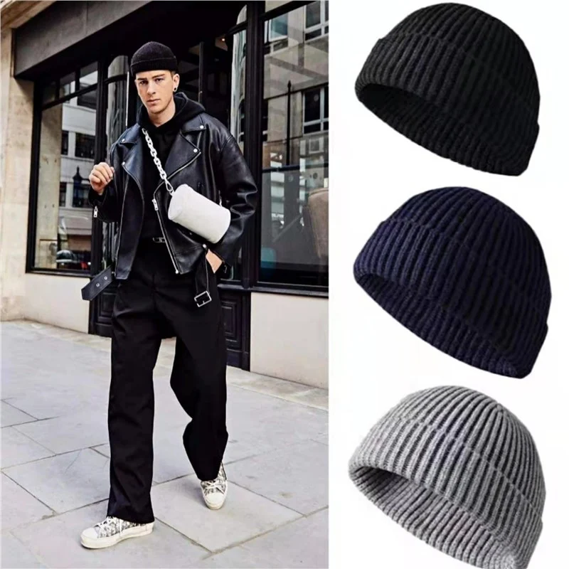 Men's Korean-style Autumn And Winter Knitting Wool Hat — image 4