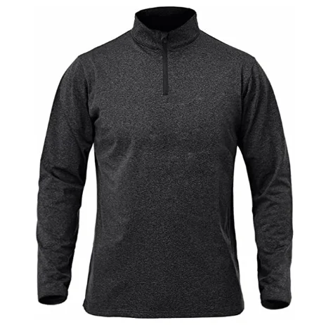 Men's Long-sleeve Stretchy Breathable Quick-drying Casual Half-zip Top — image 6
