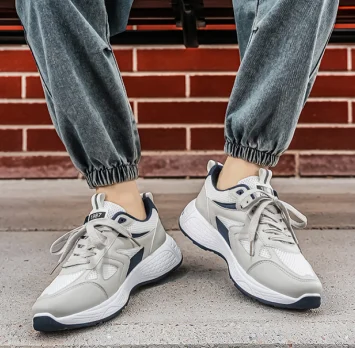 Men's Mesh Sneakers, New Summer Breathable Casual Running Shoes, Thick Sole Dad Shoes — image 6