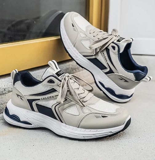 Men's Mesh Sneakers, New Summer Breathable Casual Running Shoes, Thick Sole Dad Shoes — image 5