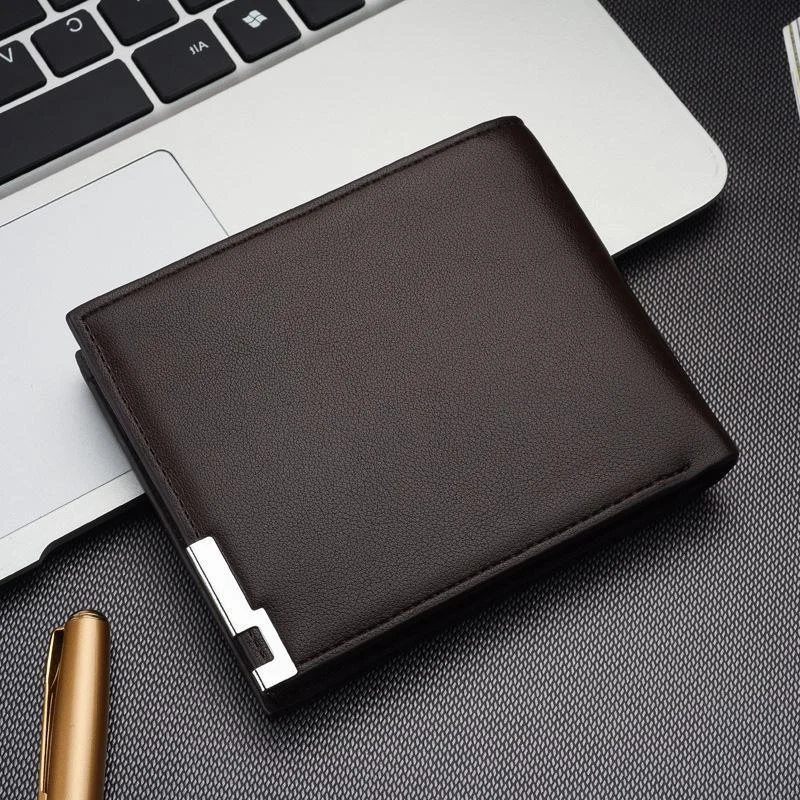 Men's Small Wallet Fashion Card Holder Short Leather — image 5