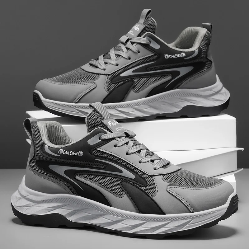 Men's Soft Sole Anti-slip Walking Shoes For Middle-aged & Elderly, Breathable… — image 5