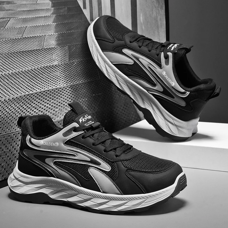 Men's Soft Sole Anti-slip Walking Shoes For Middle-aged & Elderly, Breathable… — image 6