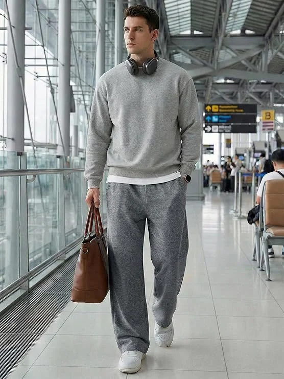 Men's Sports Sweatpants With Braided Waistband, Drawstring Elastic Waist,… — image 6