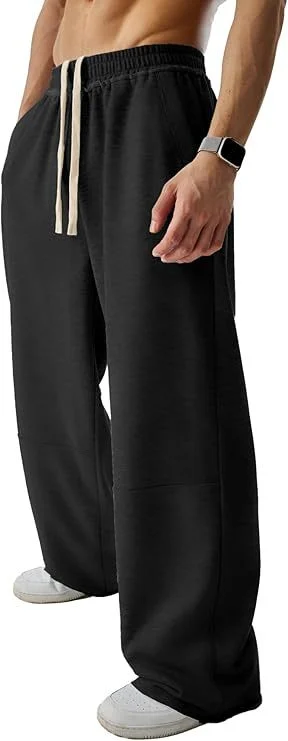 Men's Sports Sweatpants With Braided Waistband, Drawstring Elastic Waist,… — image 8