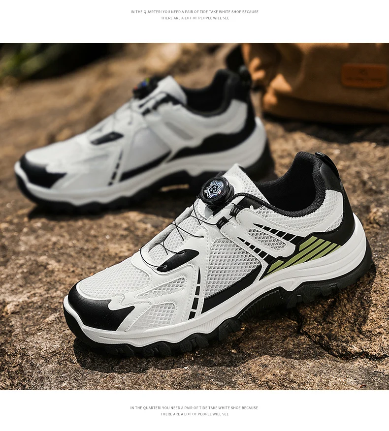 Men's Summer Hiking Shoes, New Breathable Hollow Mesh Sneakers, Non-slip… — image 5