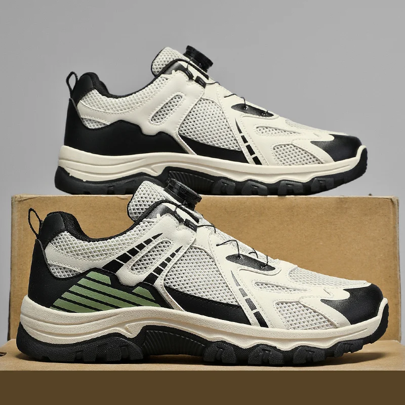 Men's Summer Hiking Shoes, New Breathable Hollow Mesh Sneakers, Non-slip… — image 3