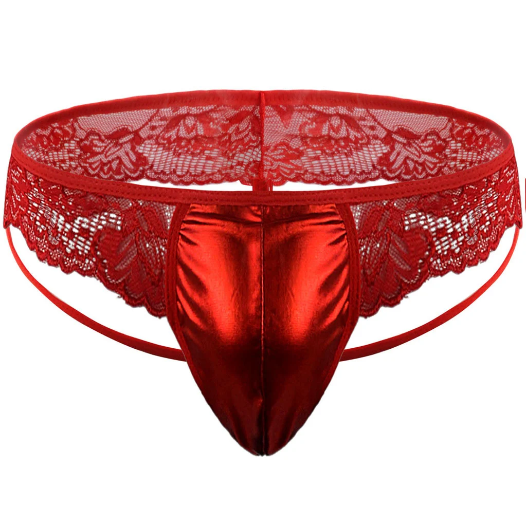 Men's Underwear Briefs Leather Lace — image 4