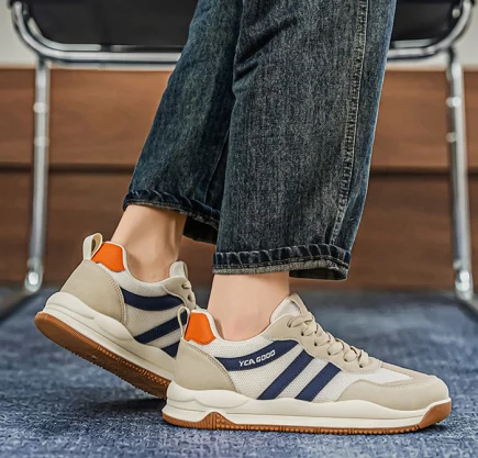 Men's Wide Toe Cortez-style Sneakers, Extra Shoes For Feet & High Instep, Soft Mesh… — image 3