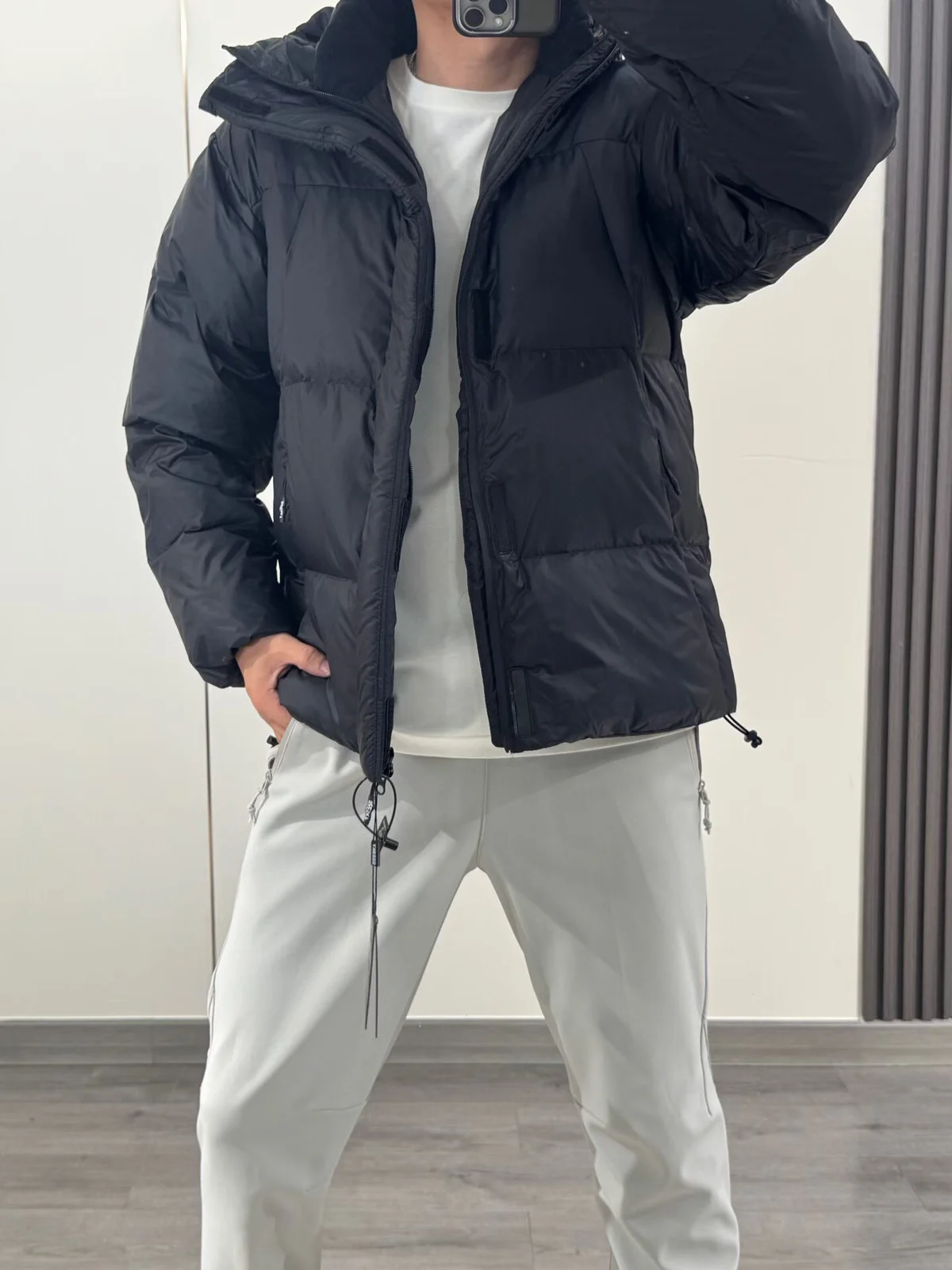 Men Women White Duck Down Puffer Jacket, Hooded Warm Winter Coat, Windproof Insulated… — image 5