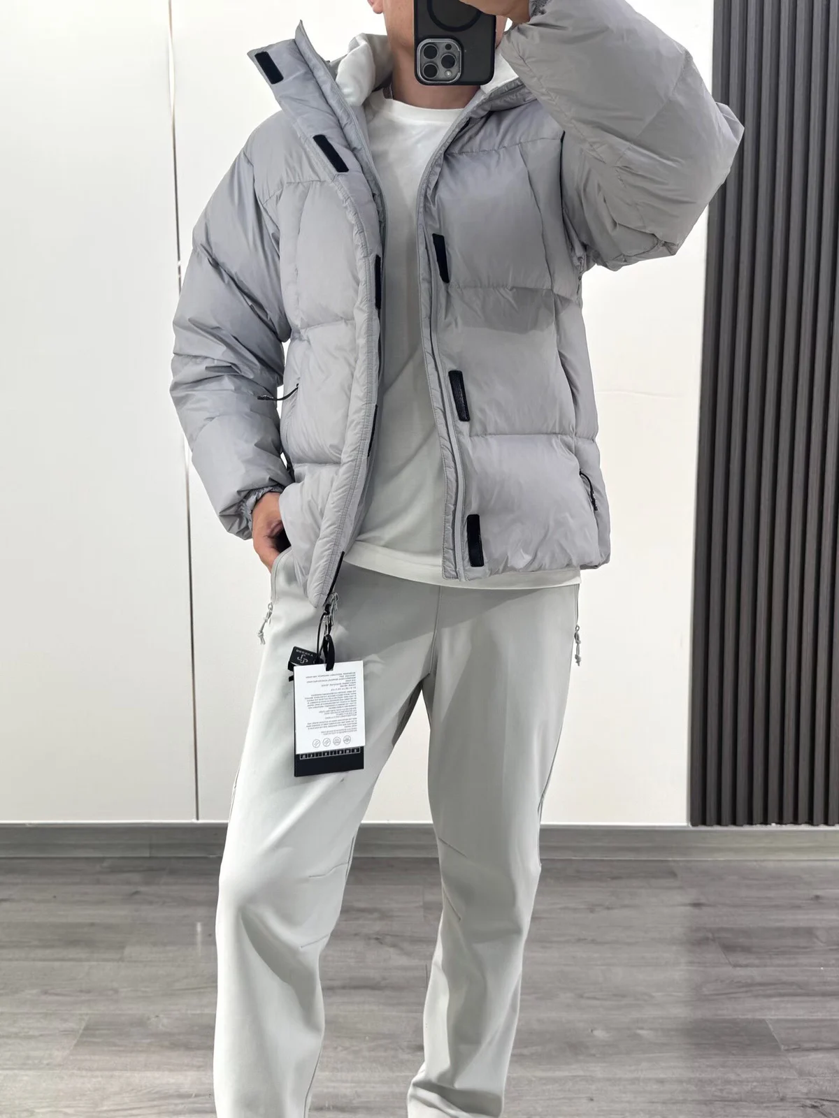 Men Women White Duck Down Puffer Jacket, Hooded Warm Winter Coat, Windproof Insulated… — image 7