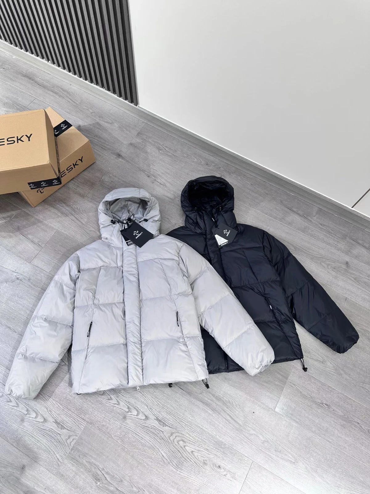Men Women White Duck Down Puffer Jacket, Hooded Warm Winter Coat, Windproof Insulated… — image 6