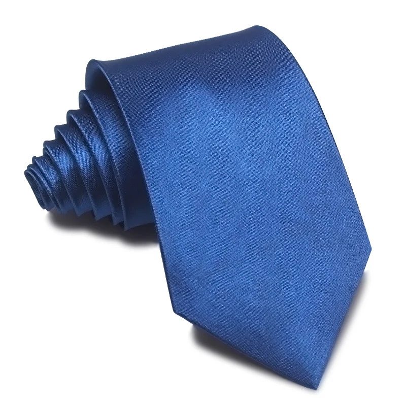 Mens 8cm Hand-tied Tie Solid Color Plain — image 12