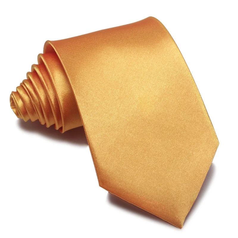 Mens 8cm Hand-tied Tie Solid Color Plain — image 13