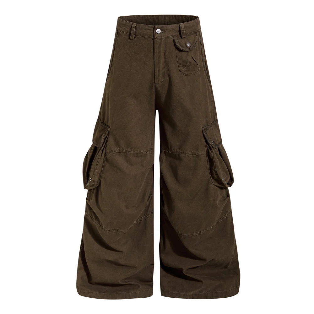 Mens A-line, Straight-leg, Relaxed-fit Trousers With Large Pockets — image 4