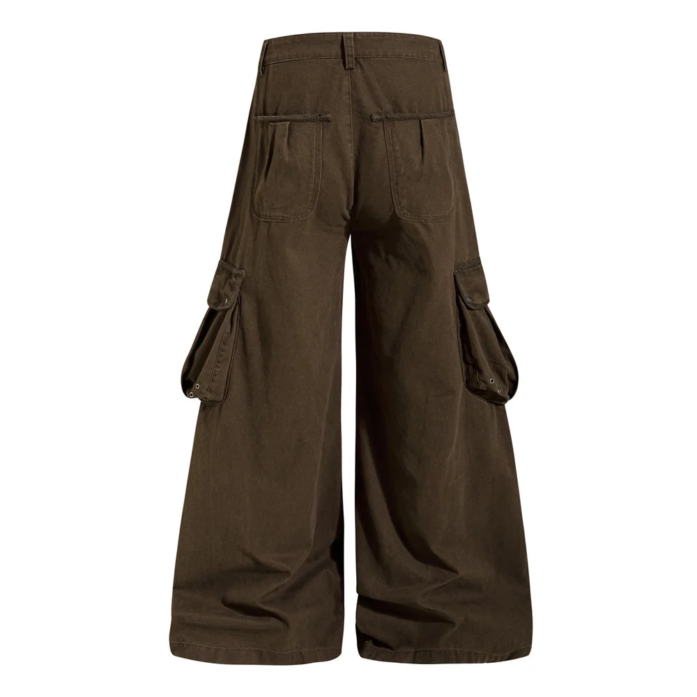 Mens A-line, Straight-leg, Relaxed-fit Trousers With Large Pockets — image 2