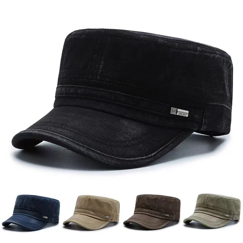 Mens All-season Outdoor Casual Flat-brim Hat — image 3