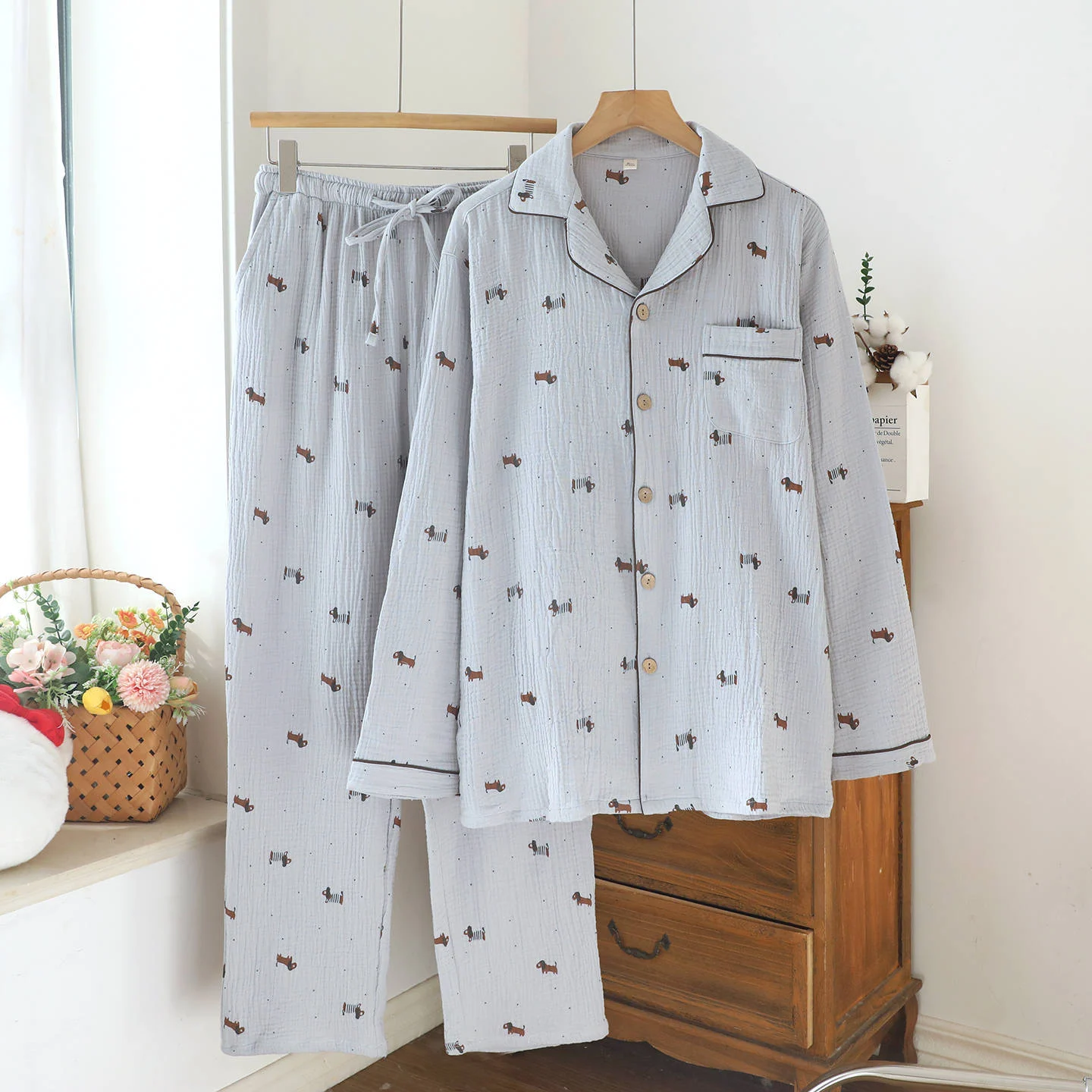 Mens And Womens Cartoon Cardigan Set — image 4