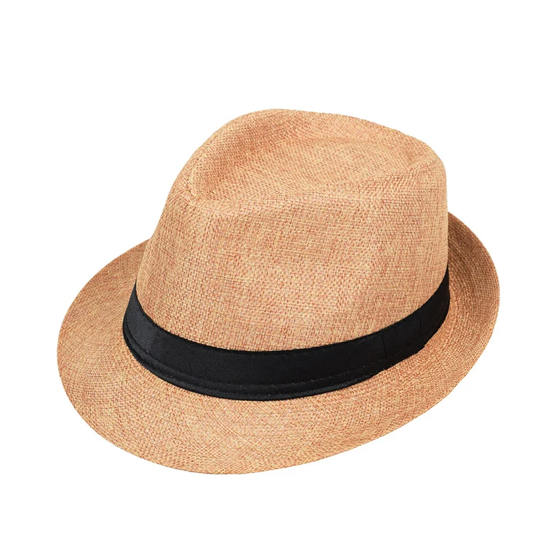 Mens And Womens Jazz Hat British-style Linen Solid-color Top — image 5