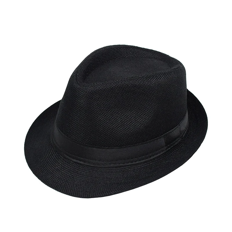 Mens And Womens Jazz Hat British-style Linen Solid-color Top — image 4
