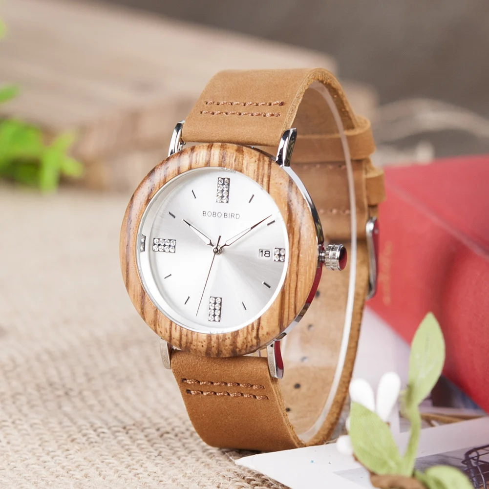 Mens And Womens Minimalist Casual Retro Wooden Watch — image 6