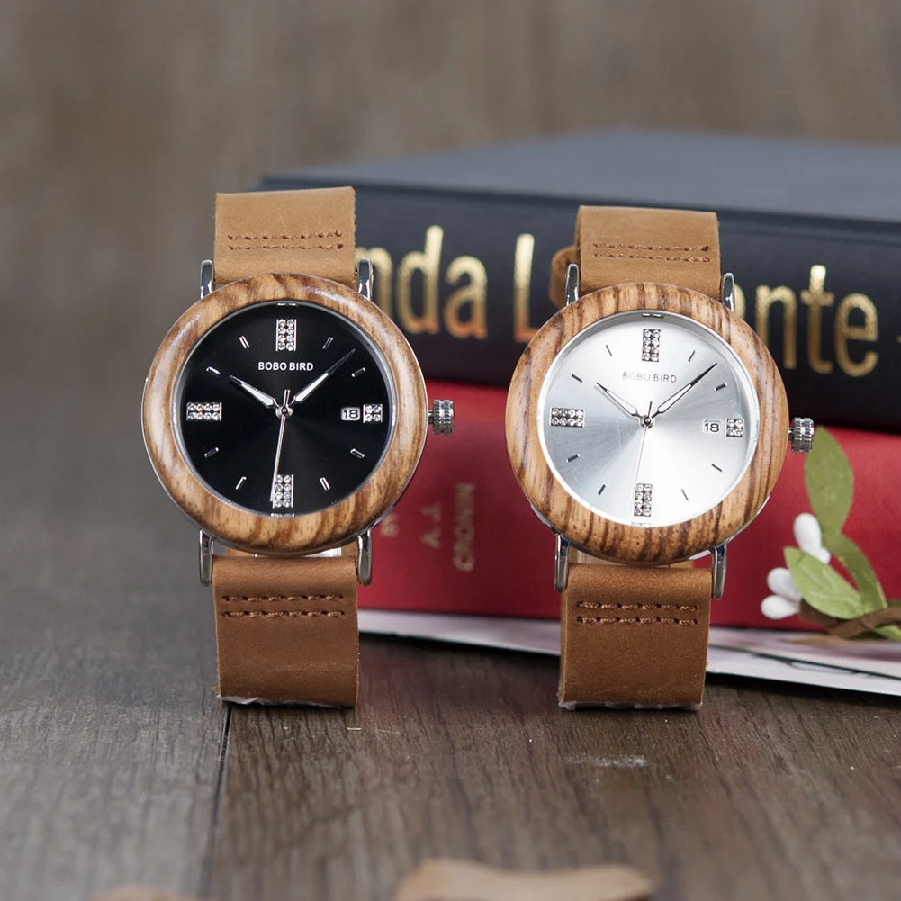 Mens And Womens Minimalist Casual Retro Wooden Watch — image 3