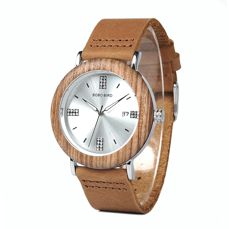 Mens And Womens Minimalist Casual Retro Wooden Watch — image 2