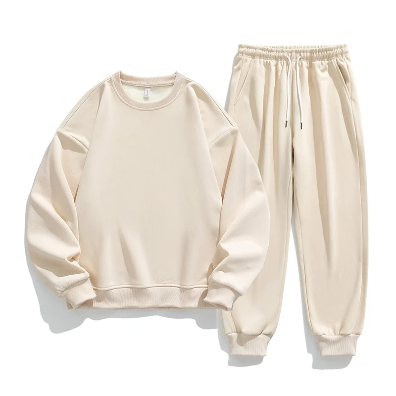 Mens Autumn Sports Suit Crew-neck Sweatshirt Ankle-tight Pants — image 3