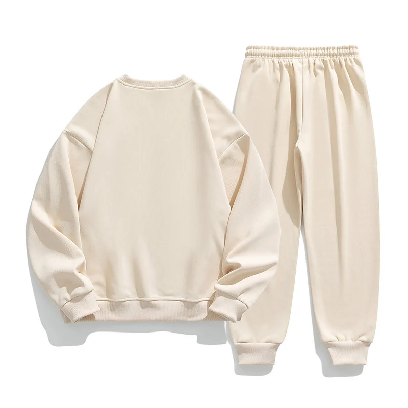 Mens Autumn Sports Suit Crew-neck Sweatshirt Ankle-tight Pants — image 2