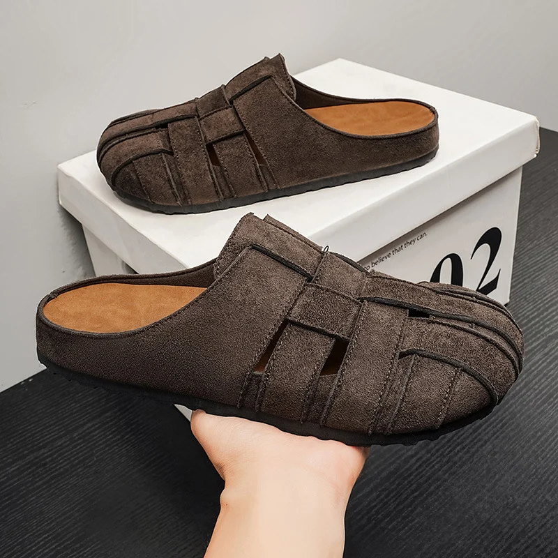 Mens Breathable Stylish Vintage Slide Sandals For Both Indoor And Outdoor Wear — image 3