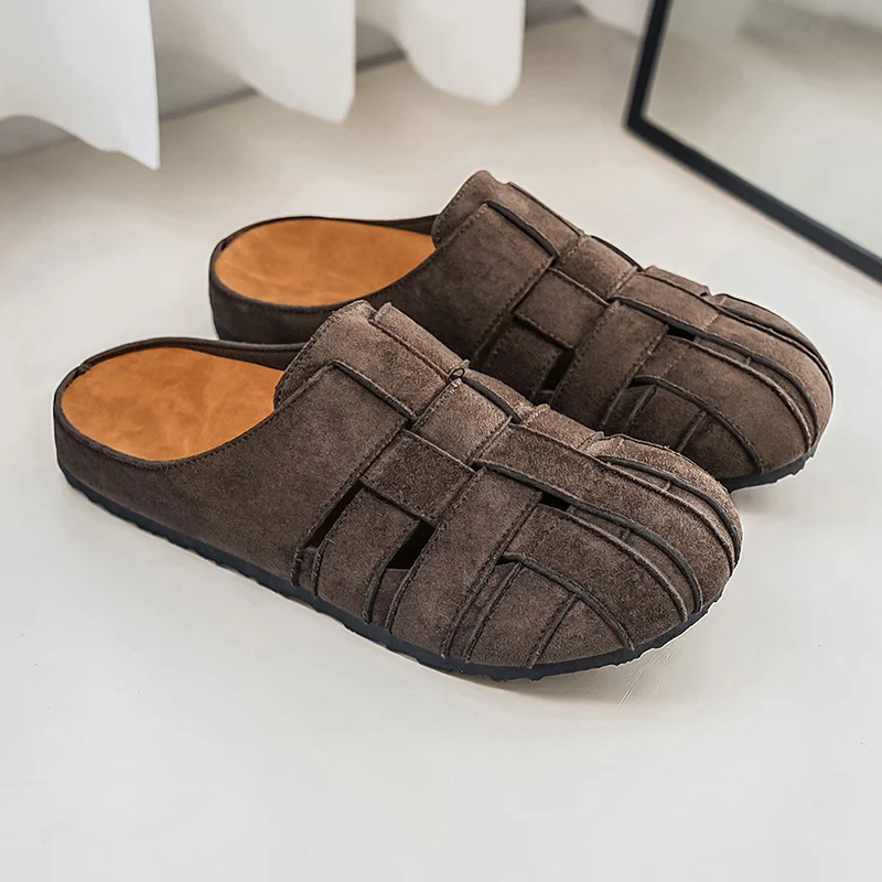Mens Breathable Stylish Vintage Slide Sandals For Both Indoor And Outdoor Wear — image 5