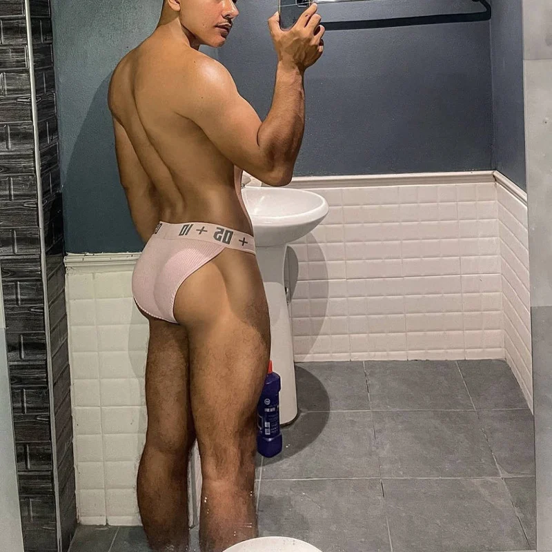 Mens Briefs Ribbed Cotton Underpants — image 5