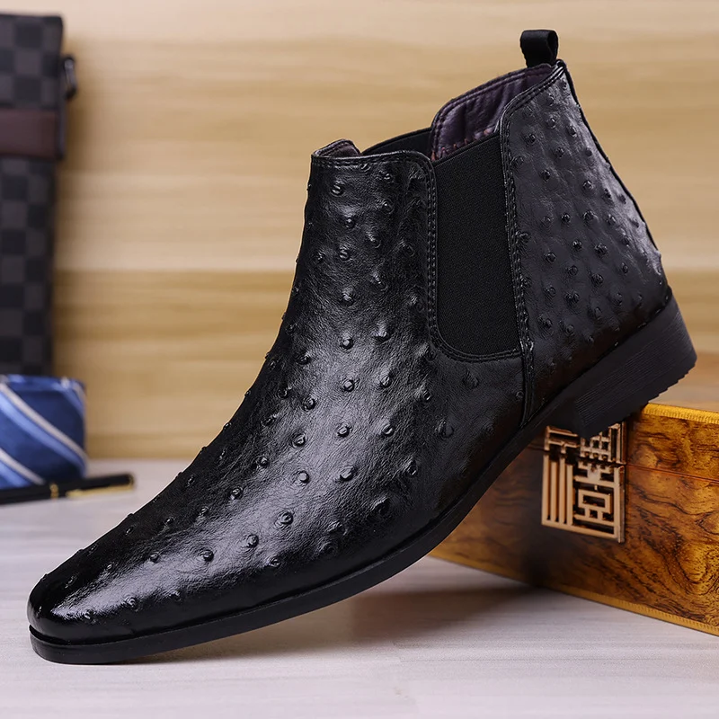Mens Business-casual Mid-top Slip-on Loafers — image 6