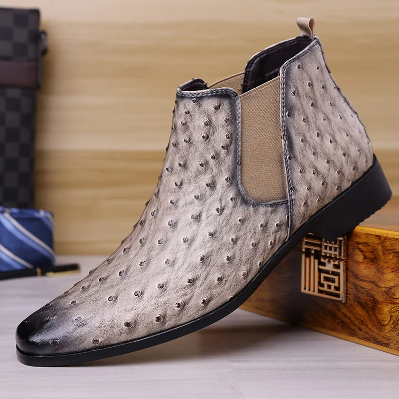 Mens Business-casual Mid-top Slip-on Loafers — image 4