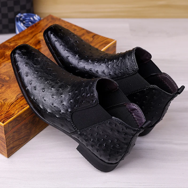 Mens Business-casual Mid-top Slip-on Loafers — image 3