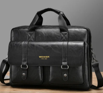 Mens Business Large-capacity Shouldercrossbody Simple Briefcase — image 2