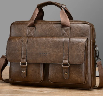 Mens Business Large-capacity Shouldercrossbody Simple Briefcase — image 6