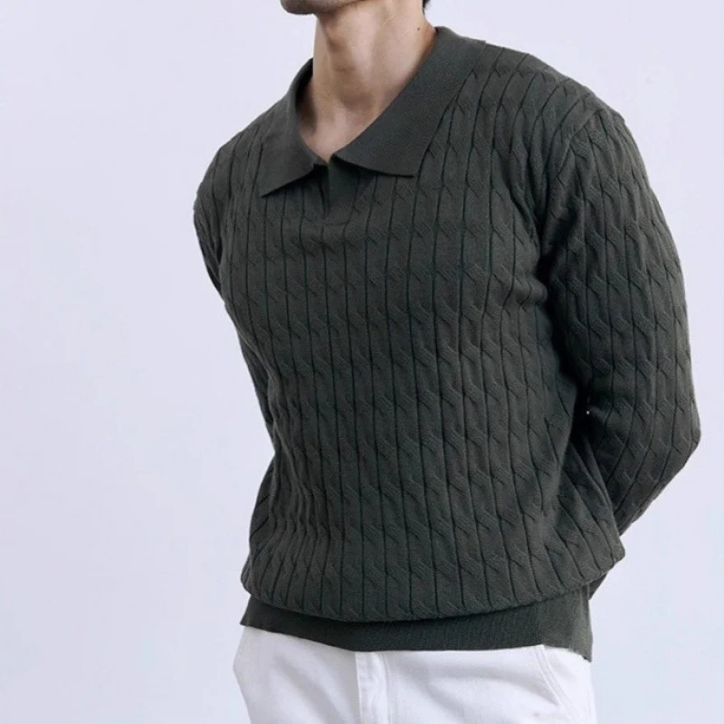 Mens Casual Comfortable Pullover Sweater — image 3