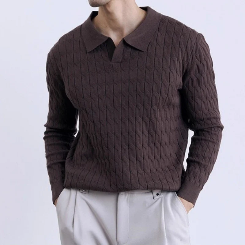 Mens Casual Comfortable Pullover Sweater — image 2
