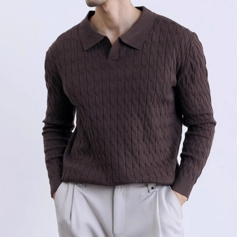 Mens Casual Comfortable Pullover Sweater — image 5
