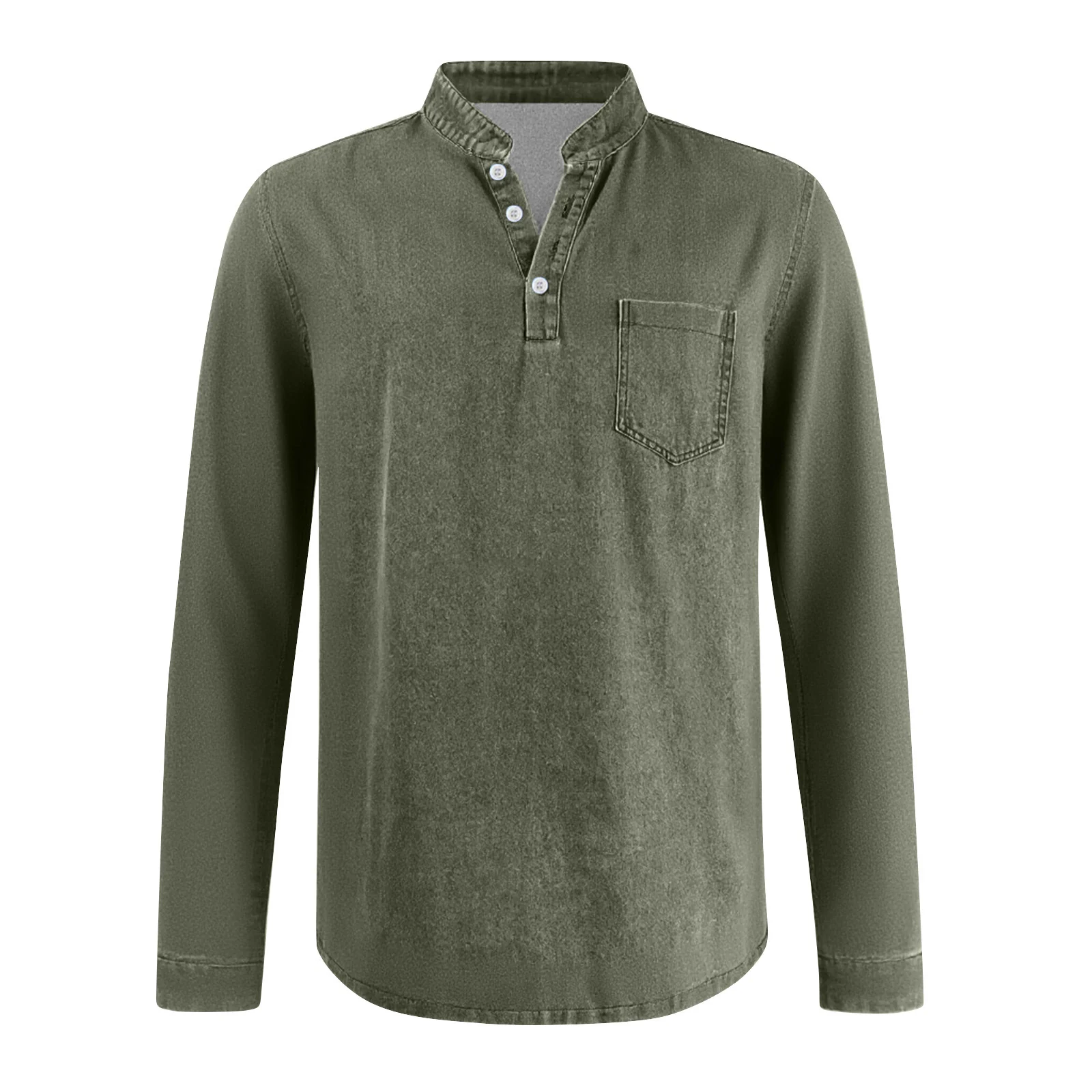 Mens Casual Front-button Top — image 4