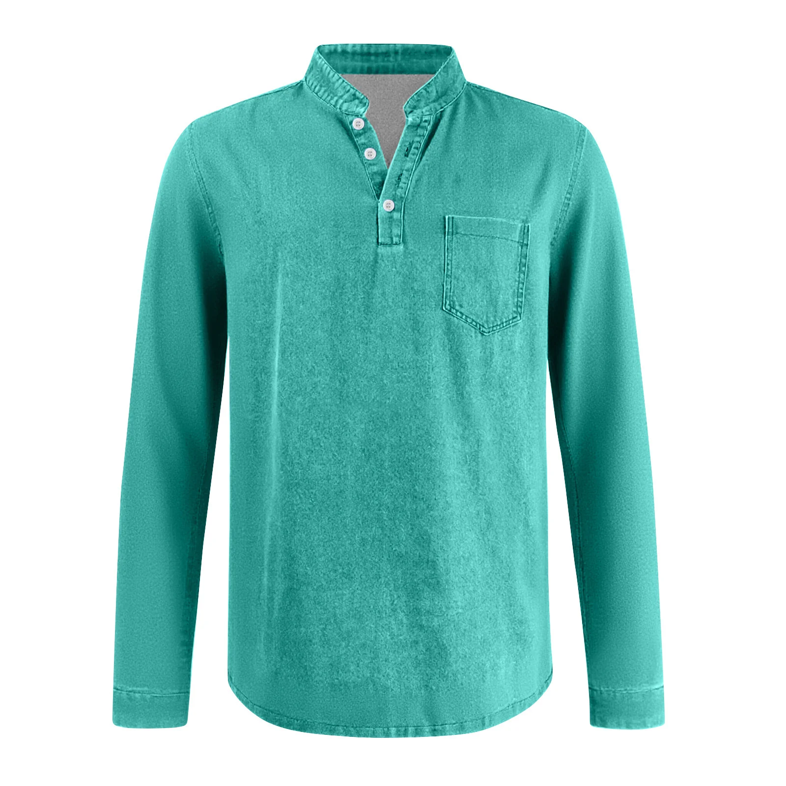 Mens Casual Front-button Top — image 13