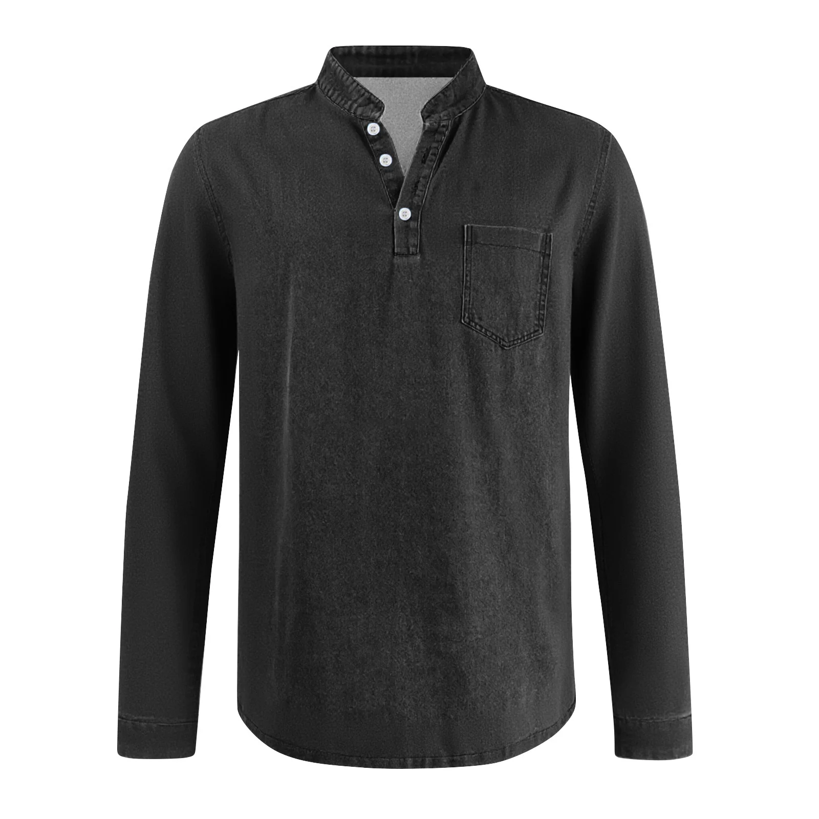 Mens Casual Front-button Top — image 5