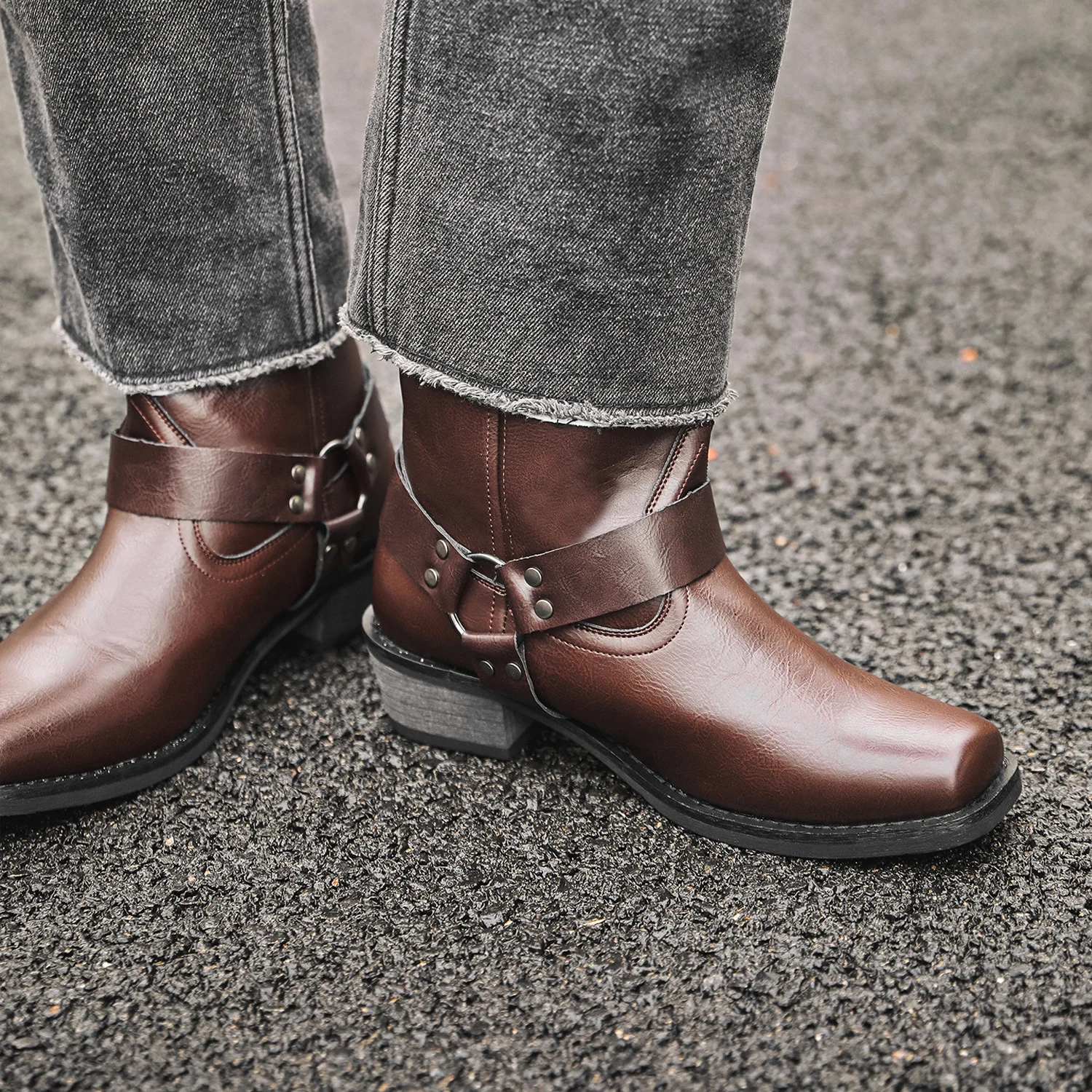 Mens Casual Long Boots — image 6