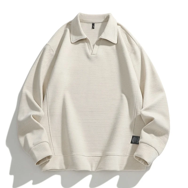 Mens Casual Long-sleeve Lapel Top For Autumn And Winter — image 5