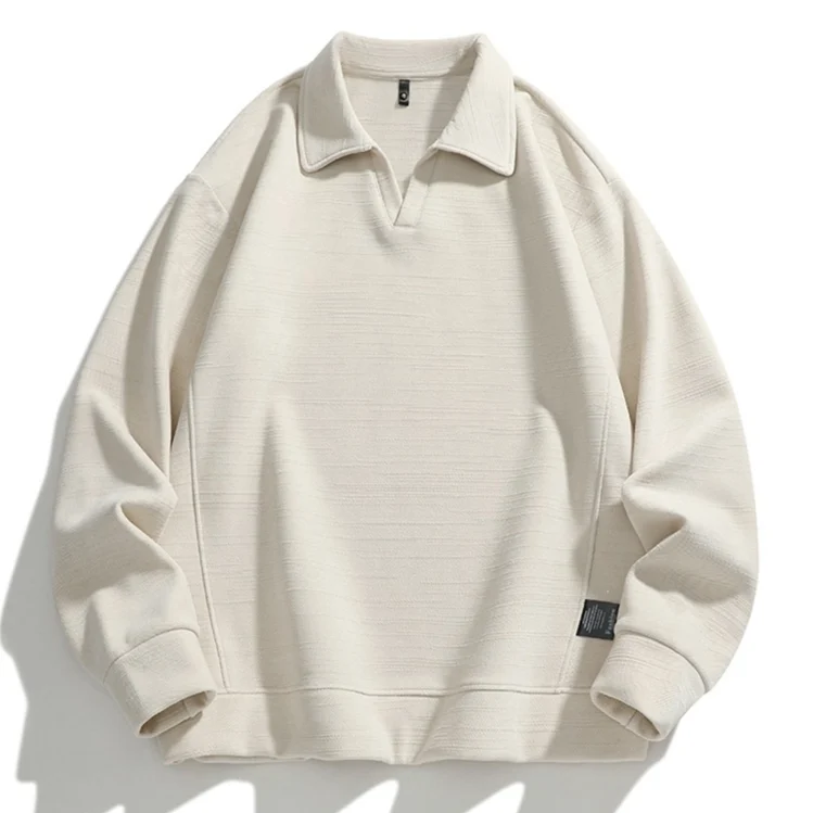 Mens Casual Long-sleeve Lapel Top For Autumn And Winter — image 6