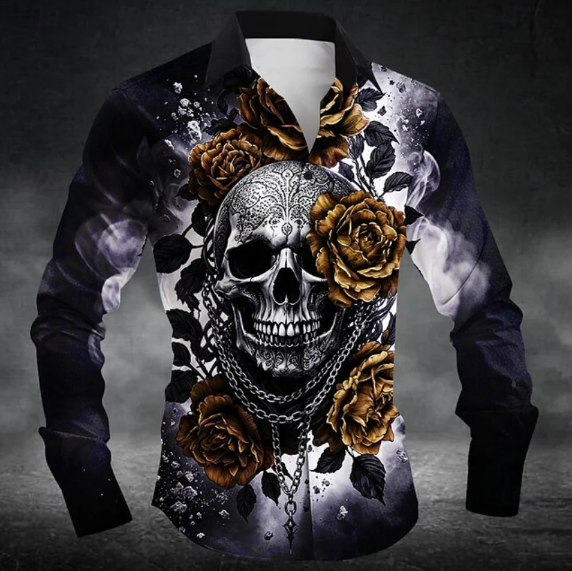 Mens Casual Long-sleeve Printed Top — image 13